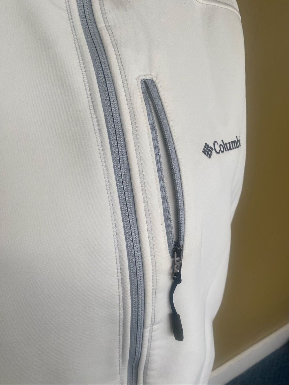 Columbia sportswear company women XL hardshell mock collar jacket white/grey - Picture 5 of 12